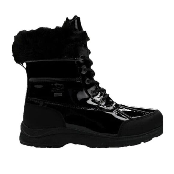 NWOB UGG ADIRONDACK III PATENT WOMEN BOOTS LEATHER Black US 7 EU 37/38 Tall - Picture 6 of 6